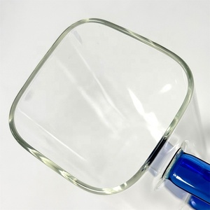 Tazza in Vetro Quadrata dal Design Moderno con Coperchio in Bambù e Manico, Adatta per Caffè, <span class=keywords><strong>Birra</strong></span> e Acqua - Product Image 4