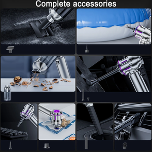 Máy hút bụi không dây cầm tay 2025, động cơ không chổi than, 16000PA, loại bỏ bụi một chạm, 100W, dùng được cho ô tô - Product Image 4