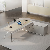Bureau d'ordinateur modulaire moderne en MDF pour petits espaces, haut de gamme, avec tiroirs de rangement pour jeunes professionnels et cadres