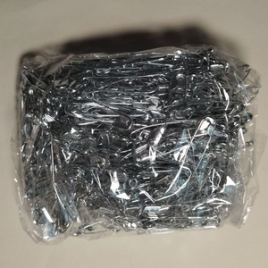 Pinza <span class=keywords><strong>de</strong></span> seguridad para bolsas FCL, etiqueta <span class=keywords><strong>de</strong></span> ropa grande <span class=keywords><strong>de</strong></span> hierro plateado y blanco, para seguros - Product Image 2