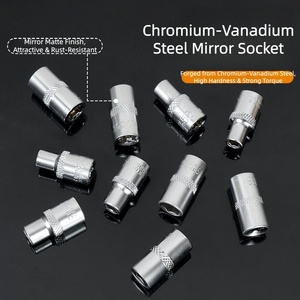 Jeu de douilles en acier au chrome-vanadium 131 pièces, clé à cliquet 72 dents, outils de réparation automobile OEM, étui rigide pour mécaniciens - Product Image 6