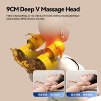 2026 Massageprodukte Shiatsu Elektrischer Vibrations-Nackenmassagegerät mit Wärme und Luftdruck, Faltbare Rückenmassagematte