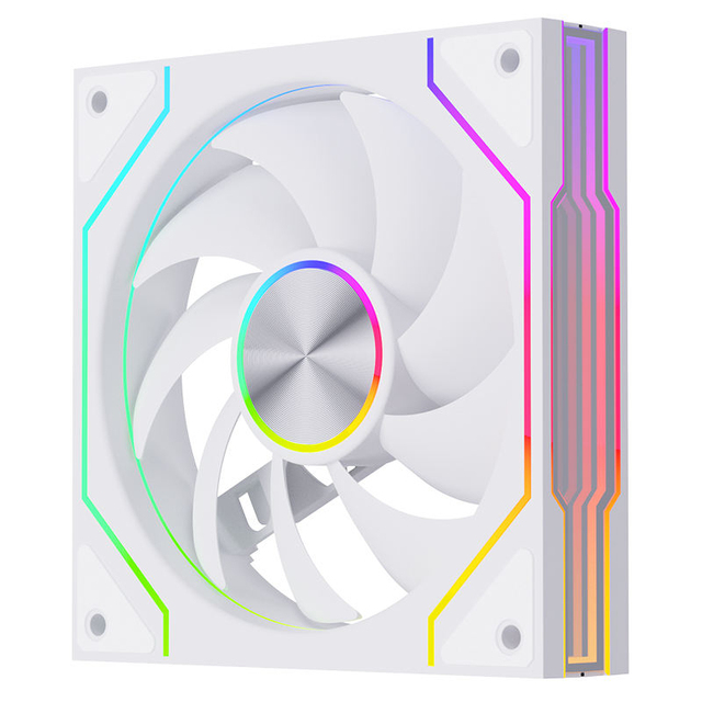 Factory Price 120mm ARGB Prism Fan PC Case Fan PWM High Airflow Silent Infinity Mirror RGB Fan Computer Cooling Fan Wholesale