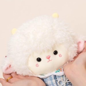 Peluche Mouton Mignon en Jupe à Carreaux, Vente Directe Usine, Poupée en Peluche Agneau, Compagnon de Sommeil, Oreiller, Cadeau d'Anniversaire pour Enfants - Product Image 4