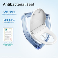 Siège de toilette intelligent allongé avec télécommande, chauffage, température de l'eau réglable et fermeture en douceur – Vente en gros