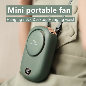 Portable Hanging Neck Fan <b>Mini</b> Cooling Waist Fans Bladeless <b>Usb</b> Rechargeable Sports Cooler Fan for Outdoor Sports Travel - Product Image 5