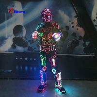 Costume de robot LED, armure cyberpunk pour spectacle sur scène, soirée en boîte de nuit, Halloween, danse, événements