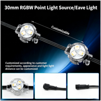 Luz LED Inteligente RGBW para Aleros, IP67, 24V, Control por Aplicación, Música, Iluminación Exterior, 6000K, Certificación con Garantía de 3 Años