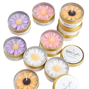 Bougies parfumées à la camomille en petits pots en étain, bougies artisanales en cire de soja sans fumée, cadeaux créatifs - Product Image 5