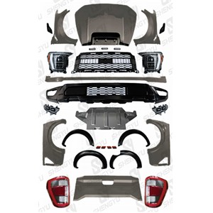 Kit de Carrocería para Parachoques de Coche para F-ord <span class=keywords><strong>Ranger</strong></span> 12-21, Actualización a Estilo F150 2021 Raptor, con Faros Automáticos, Capó y Guardabarros - Product Image 1