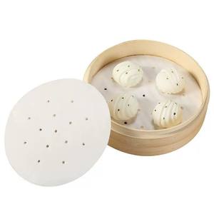 Papel para cocinar al vapor panecillos y mantou, tapete para vaporera, paño para vaporera, vaporera desechable antiadherente de calidad alimentaria para el hogar. - Product Image 1