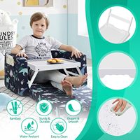 Escritorio de bambú blanco, mesa de bandeja plegable para desayuno, aperitivos, comidas, trabajo en sofá cama como soporte de ordenador portátil