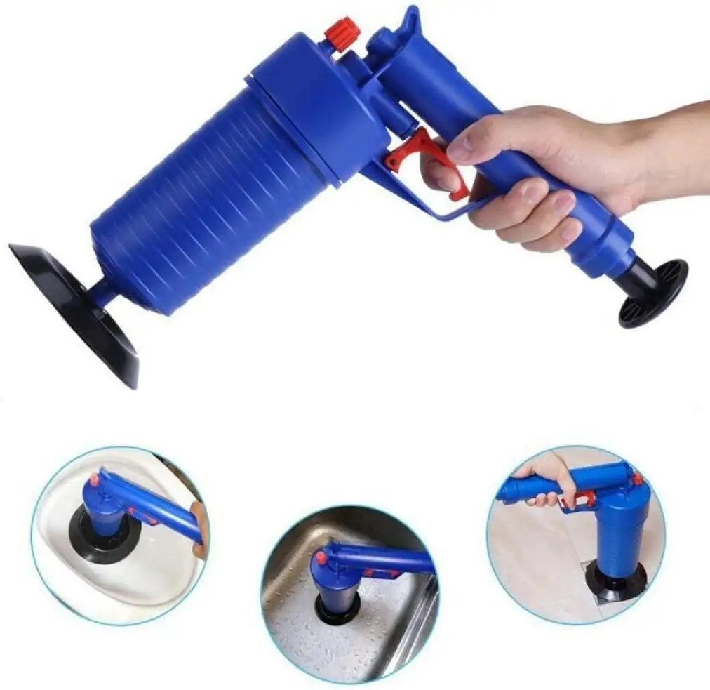 Siêu plungeblaster nhà vệ sinh hệ thống thoát nước bồn rửa không khí điện cống ống Nạo Vét công cụ pit tông phòng tắm Plunge Blaster