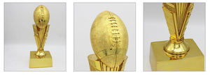 Trophée de résine de sublimation en gros Trophées de football américain personnalisés - Product Image 6