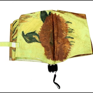 Paraguas Personalizado con Pintura de Van Gogh, Marca Famosa, 3 Pliegues, 21 Pulgadas, Apertura Manual, Protección UV - Product Image 5