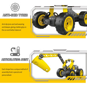 Jouet éducatif STEM pour enfants autistes, ensemble de construction de camions en plastique DIY de 112 pièces pour garçons de 6 à 12 ans - Product Image 6