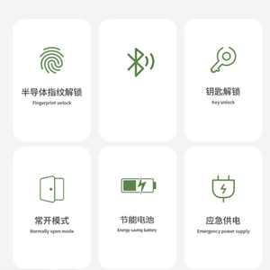 Yuvarlak Düğmeli Tuya Akıllı Kilit Kolay Kurulumlu Silindirik Elektronik Dijital Biyometrik Parmak İzi Kilidi Akıllı Ev için - Product Image 5