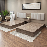 Ensemble Mobilier de Chambre Hôtelière Commerciale en Bois 3 Étoiles, Lit King Size, Prix Avantageux