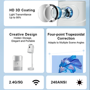 TS-9 Pro умный проектор 4K <span class=keywords><strong>Android</strong></span> 13 5G WiFi со скрытым подъемом независимый динамик Автофокус портативный ЖК-дисплей для домашнего кинотеатра - Product Image 3