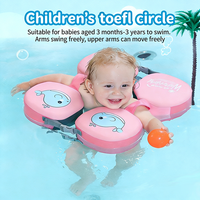 PiaoPiaoFish Bouée de natation sous-aisselle pour nouveau-nés, en mousse EPE non gonflable, avec flotteur de cou anti-étouffement et support de entrejambe, pour nourrissons de 0 à 6 mois