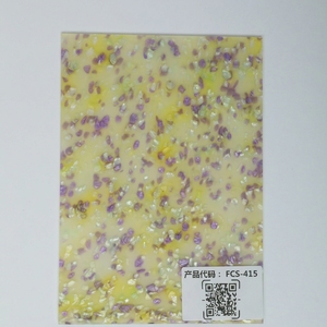 Lastra in Acrilico Colato con Motivo Terrazzo Azzurro Artico per Taglio Laser, Ornamenti, Portachiavi e Progetti Creativi 1/8 - Product Image 6