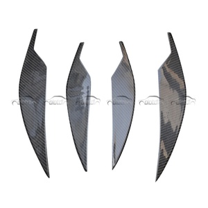 4pcs Carbon Fiber Front Bumper Side Fin <b>Splitter</b> Canard Fit for BMW G80 M3 G82 M4 Auto Tuning - Product Image 3