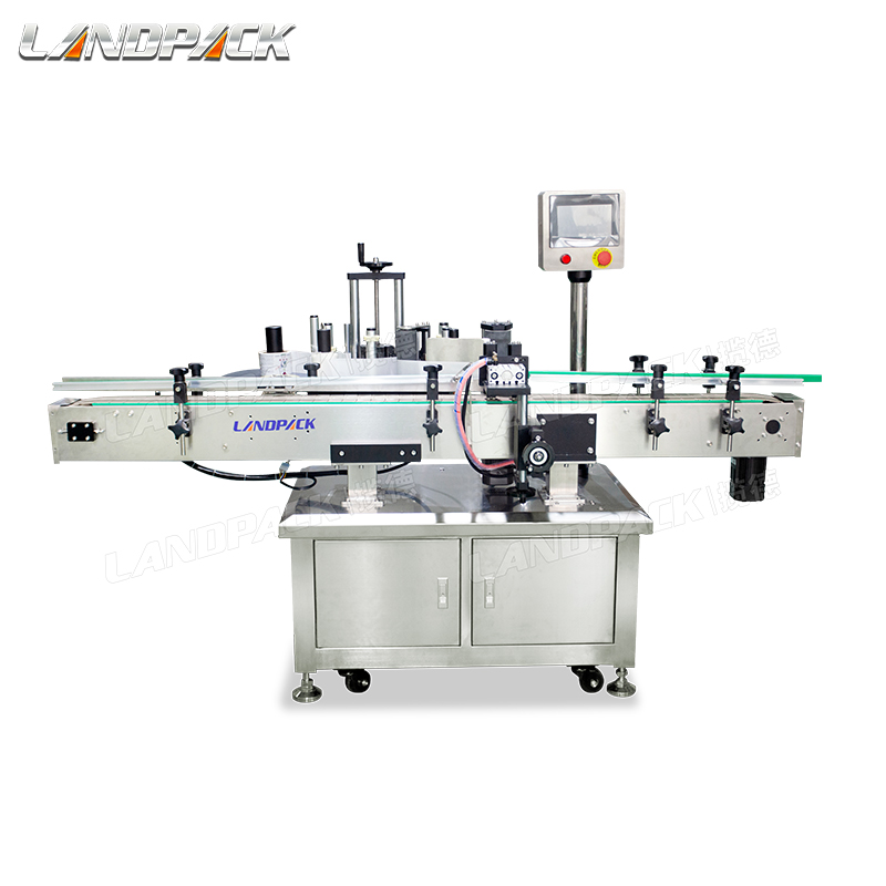 Низкая цена, автоматическая двухсторонняя машина для маркировки квадратных бутылок Landpack
