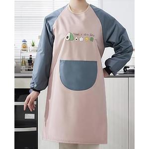 Bavoir de nettoyage de <span class=keywords><strong>cuisine</strong></span> multifonctionnel <span class=keywords><strong>Tablier</strong></span> de <span class=keywords><strong>cuisine</strong></span> à manches longues avec poches <span class=keywords><strong>Tablier</strong></span> de <span class=keywords><strong>cuisine</strong></span> lavable pour adultes - Product Image 3