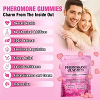 Gummies de soutien aux phéromones naturelles à marque privée OEM avec booster de confiance, complément de bien-être à croquer pour femmes adultes