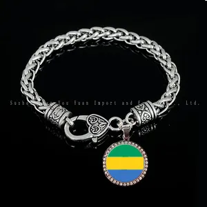 Di alta qualità in lega di zinco GABON ciondolo ciondolo 18cm bracciale per ragazze gioielli