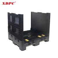 XDPC 1200*1000*1080mm caisse de palettes en plastique pliable de stockage logistique robuste