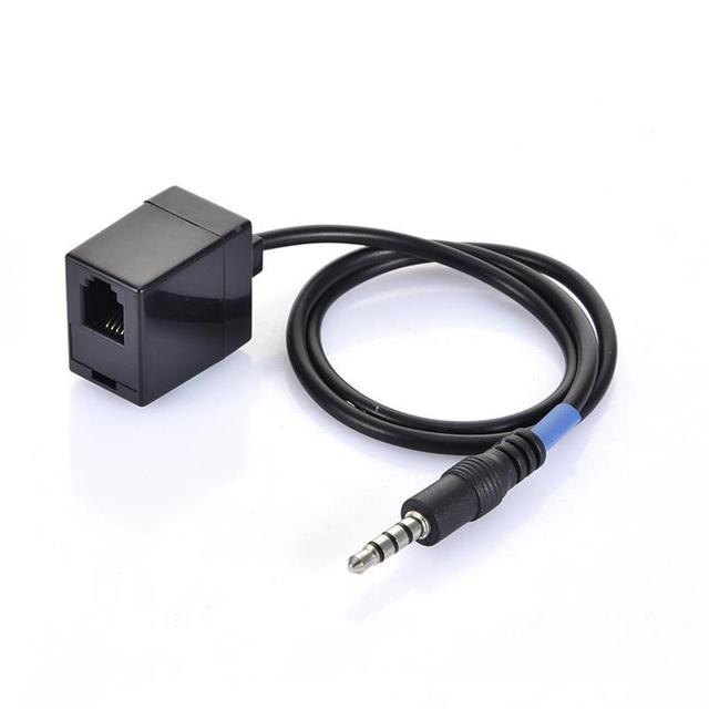 3.5MM to RJ9 Telephone Wiring 4P4C Earphone Converter PVC Jacket Female Extension Cable Phone Cable Male Adapter Products Stock