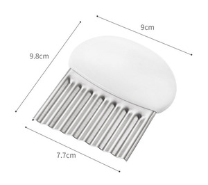<strong>Crinkle</strong> <strong>Cut</strong> Potato Cutter Stainless Steel Wavy <strong>Knife</strong> for French Fries Veggies Fruits Ergonomic Handle Wave Slicer Kitchen Tool - Product Image 5