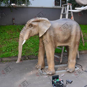 Parque zoológico decoración simulación elefante Animal familia modelo robótico Animatronic modelos animales - Product Image 3