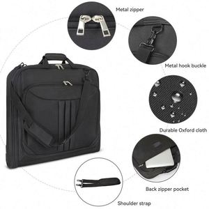 BSCI factory Custom <b>Travel</b> & Business Trips Suit Carry On <b>Garment</b> <b>Bag</b> With Shoulder Strap - Product Image 4