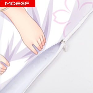 Almohada Corporal <span class=keywords><strong>Dakimakura</strong></span> de Anime Personalizada de Fábrica Directa, Genshin Impact Yae Miko, Chica Sexy de Dibujos Animados, Piel de Durazno, 2 Caras Geométricas - Product Image 4