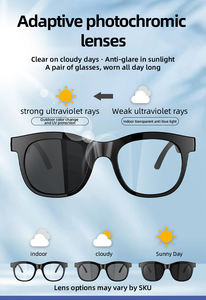 Gafas inteligentes F09 con audio Bluetooth, lentes fotocromáticas, control táctil y reproductor de música inalámbrico, ideales para montar en bicicleta. - Product Image 4