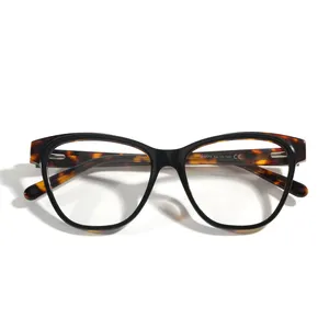 G3072新款设计师最新时尚眼镜架时尚年轻女猫眼手工醋酸纤维光学眼镜架