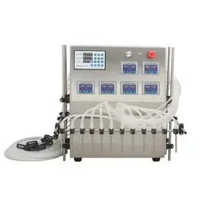 Halbautomatische 12-Düsen-CNC-Flüssigkeitsabfüllmaschine für Wäsche Öl viskose Flüssigkeitsflasche Abfüllmaschine
