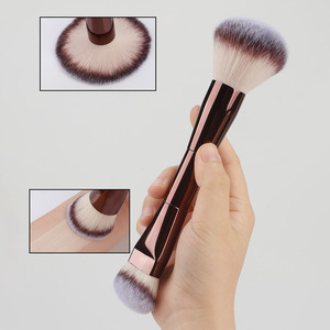 Thấp moq tùy chỉnh đôi đã kết thúc lớn phẳng Kabuki Foundation <span class=keywords><strong>Brush</strong></span> cao cấp tổng hợp dual-kết thúc Fluffy mặt Foundation <span class=keywords><strong>Brush</strong></span> - Product Image 2