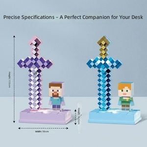 Espada Luminosa de Dibujos Animados My World, Tomahawk de <span class=keywords><strong>Minecraft</strong></span>, Sable de Luz, Juguete Infantil, Regalo, Modelo de Lámpara de Mesa - Product Image 6