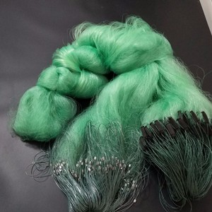 Chine vert 1.5m profondeur 100m longueur 6cm <span class=keywords><strong>maille</strong></span> trois couches <span class=keywords><strong>filet</strong></span> <span class=keywords><strong>de</strong></span> pêche en Nylon Monofilament pour petit poisson <span class=keywords><strong>filet</strong></span> maillant - Product Image 2
