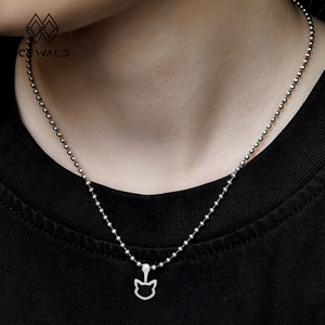 Collier original en argent 925 avec diamants <span class=keywords><strong>pour</strong></span> animaux de compagnie, idéal <span class=keywords><strong>pour</strong></span> les cadeaux de vacances, souvenir de couple. - Product Image 6