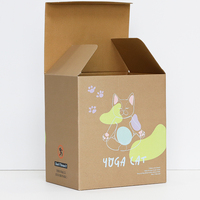 Grande boîte aux lettres postale rose avec logo personnalisé boîte d'emballage en carton ondulé pour vêtement