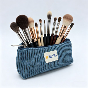 Estuche Minimalista y Duradero para Lápices <span class=keywords><strong>de</strong></span> <span class=keywords><strong>Maquillaje</strong></span>, Bolsa <span class=keywords><strong>de</strong></span> Almacenamiento Creativa <span class=keywords><strong>de</strong></span> <span class=keywords><strong>Color</strong></span> Sólido para Estudiantes, Organizador <span class=keywords><strong>de</strong></span> Bolígrafos, Bolsa <span class=keywords><strong>de</strong></span> Papelería para Damas - Product Image 1