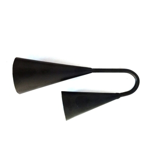Campana Doble Agogo de Hierro Pintado de Negro al por Mayor, Campana de Mano de Dos Tonos, Instrumento Musical de Percusión Orff - Product Image 2