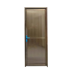 Portes battantes en <span class=keywords><strong>PVC</strong></span> plastique à double vitrage, isolation thermique, antivol, nouvelle conception 2025, <span class=keywords><strong>porte</strong></span> de salle de bain en plastique - Product Image 5