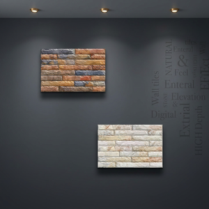 Ladrillos de piedra en relieve Acabado satinado mate duro 30x45 Exterior exterior 300x450 Elevación de cerámica Edificio Exterior 12x18 Azulejos de pared - Product Image 6