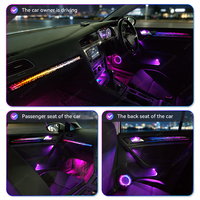 Kit d'éclairage d'ambiance KYNCHO pour VW Golf 7, contrôle par application Bluetooth, éclairage intérieur automatique, 64 couleurs, MK7 MK7.5, éclairage d'ambiance pour voiture