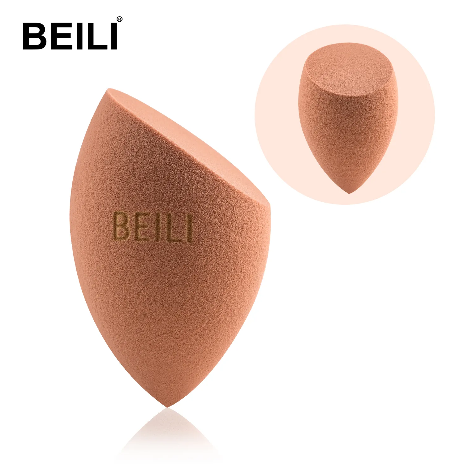 BEILI beauty – éponge de maquillage, marque privée, emballage Logo personnalisé, marque privée, mélangeur, éponge douce Non latex